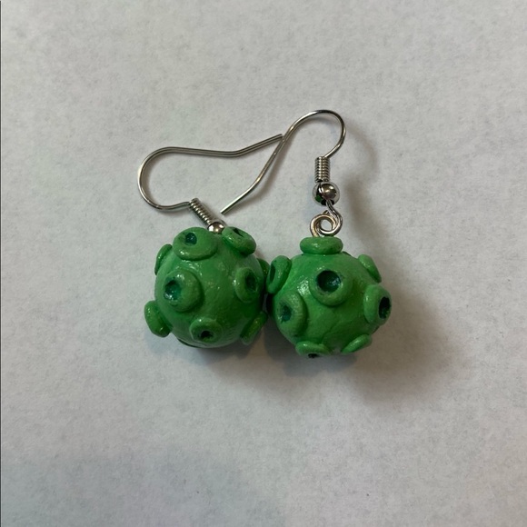 Handmade Germ Earrings - Picture 1 of 1